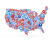 MOAA cover with U.S.A. map created out of various political, economic, and business icons.