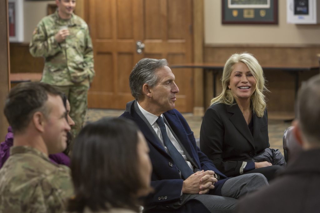 Sheri Schultz and Howard Schultz at Family Forum