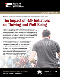 Cover of Executive Summary of The Impact of TMF Initiatives on Thriving and Well-Being.