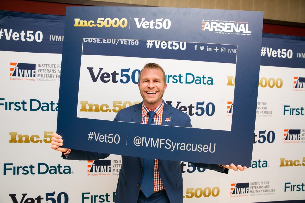 Brian Krusz at Vet100 dinner at Veteran EDGE conference