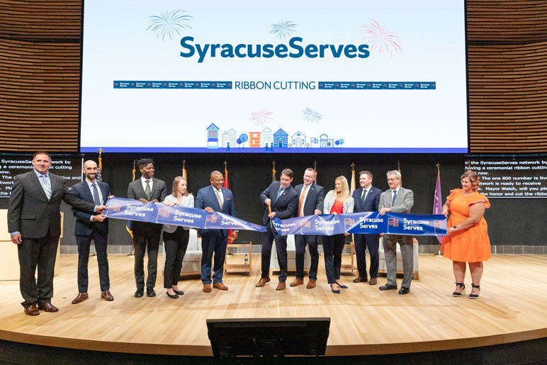 syracuseServes opening ceremony and ribbon cutting