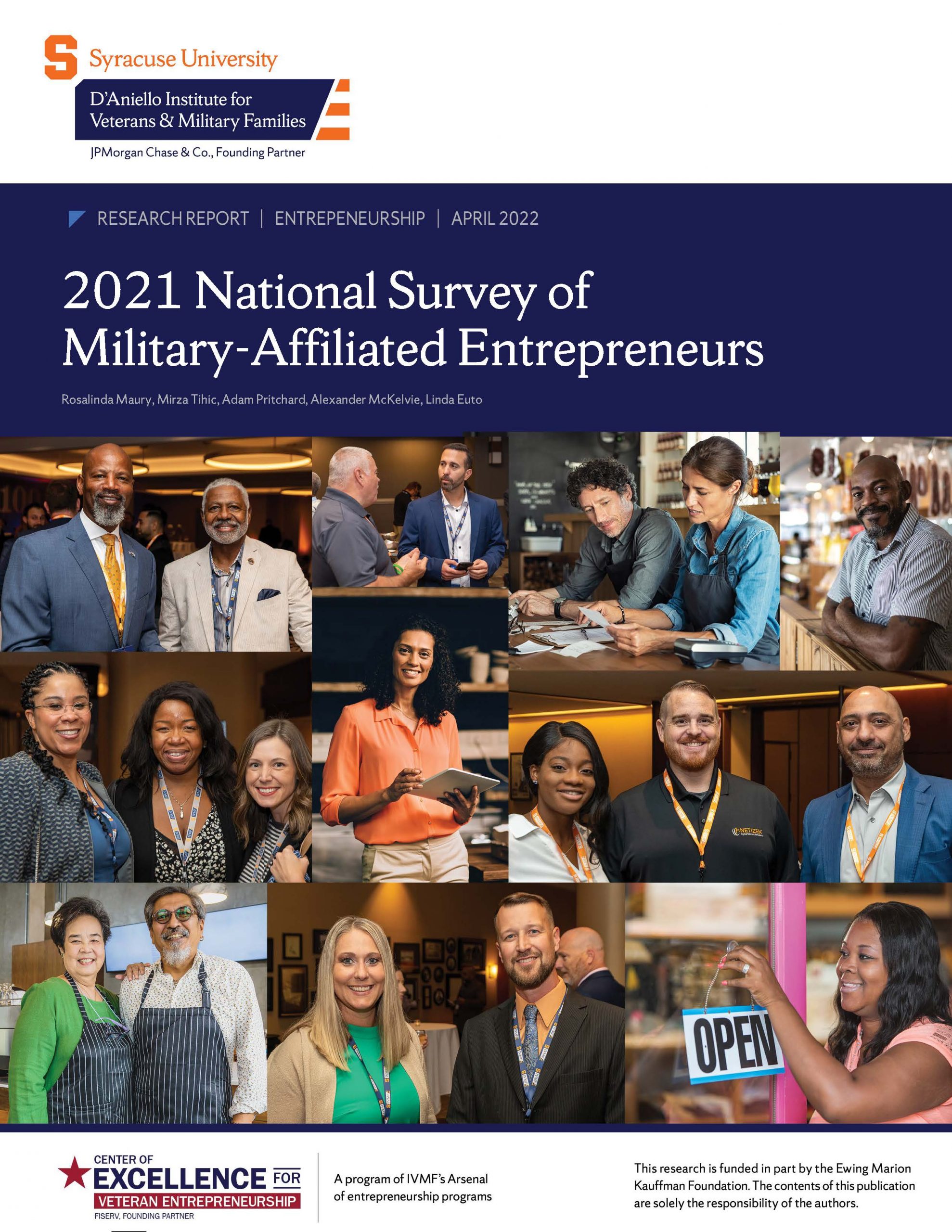 Cover of National Survey of Military Affiliated Entrepreneurs