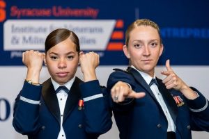 Cadets Kamryn Olkowski and Mayra Quintana