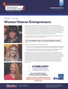 Cover of women veteran entrepreneur cover 2022