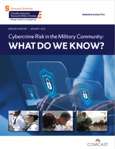 Cover of cybercrime risk in the military community 