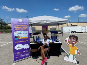 Jasmine Paul at her booth.