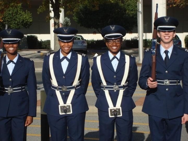 jasmine paul in color guard uniform