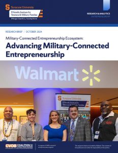 Advancing military-connected entrepreneurship cover