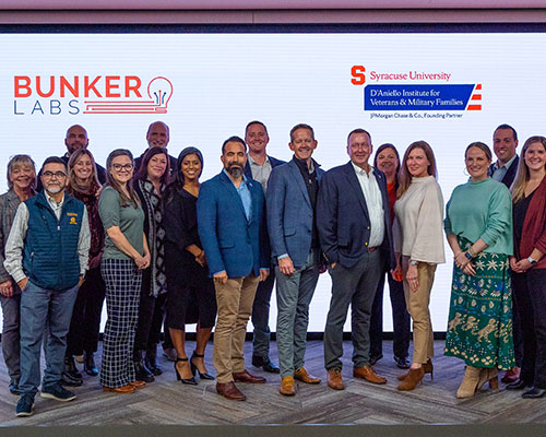 IVMF and Bunker Labs team joint group photo
