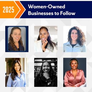 Women owned businesses to follow with a collage of women.