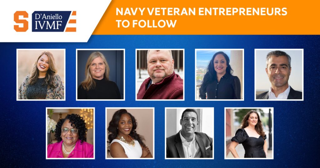 Collage of headshots of navy veteran business owners.