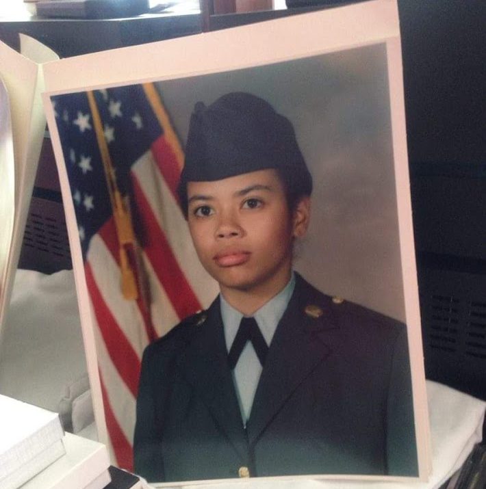 Nicole J. Wallace in uniform.