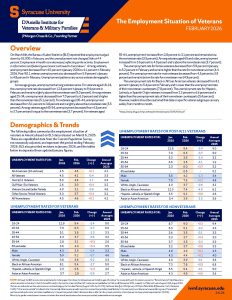 Cover of employment report for February 2026