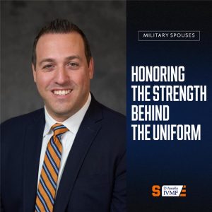 Picture of Ray Toenniessen with title Honoring the strength behind the uniform