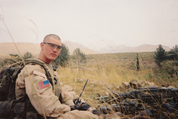 Nick Green deployed in uniform
