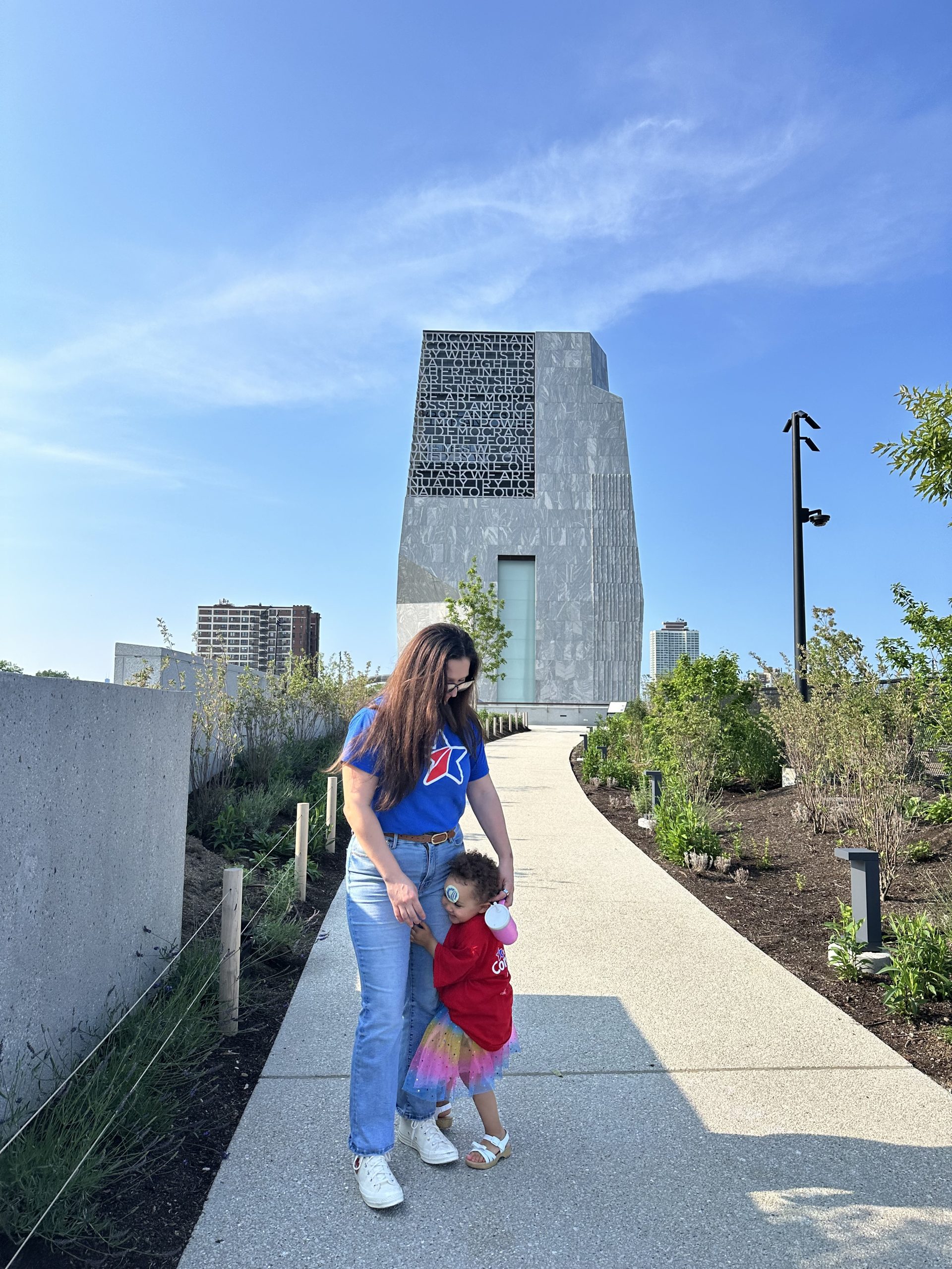 Sabina Lyszczarczyk with her child. 